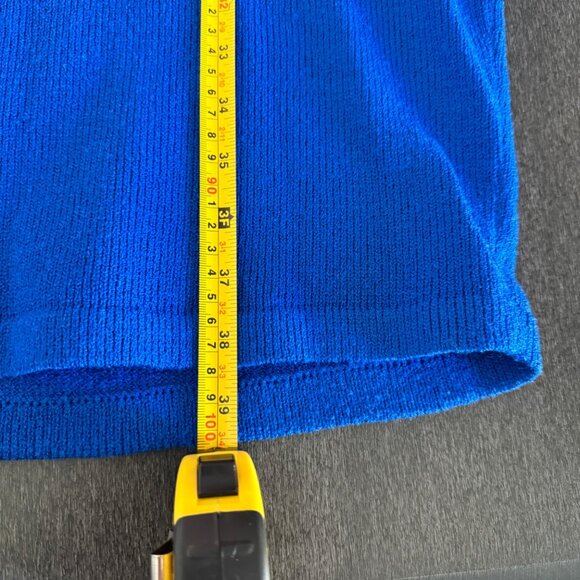 Antonella Preve Vintage 80's Small Blue/Cream Sweater Knit Dress Starfish Accent - Picture 10 of 10